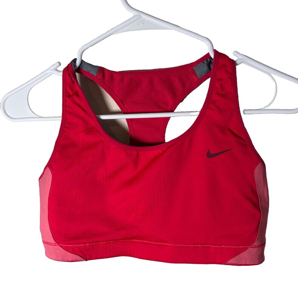 Nike Sports Bra Women's Medium Pink Athletic Active Racerback Running